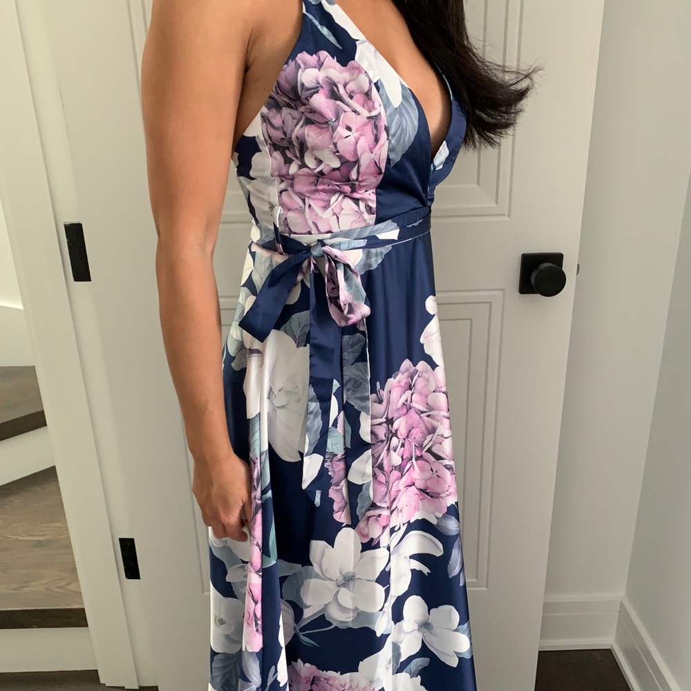 Hello molly high low, cross low back dress small